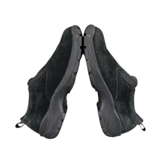Lands End Shoes Womens 5 Slip On Moc Clog Black Leather Comfort Casual Active - Picture 7 of 12